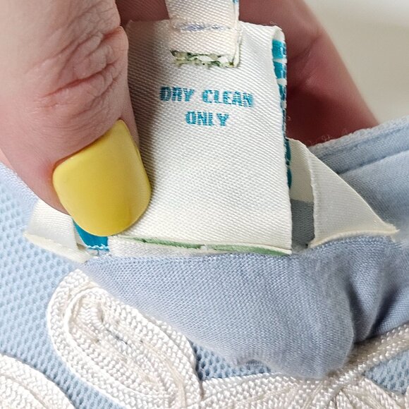 Sundance Cameo Applique Lace‎ Overlay Sleeveless Dress PM Petite M Full Skirt - Picture 9 of 10